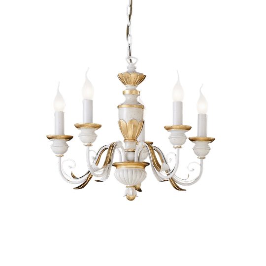 IDEAL LUX luster FIRENZE SP5 BIANCO ANTICO - 12865