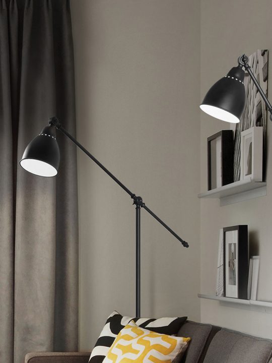 IDEAL LUX zidna lampa NEWTON AP1 NERO - 27852