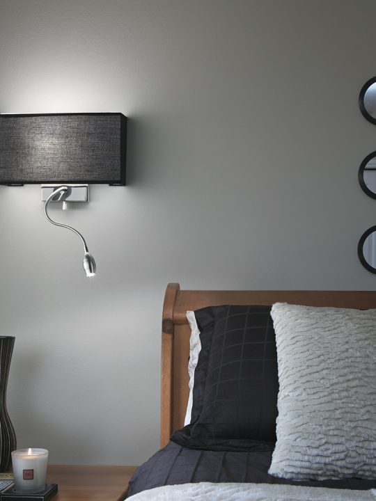 IDEAL LUX zidna lampa HOTEL AP2 NERO - 35956