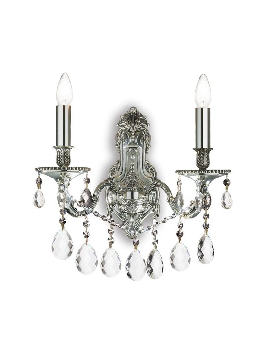 IDEAL LUX zidna lampa GIOCONDA AP2 ARGENTO - 44910