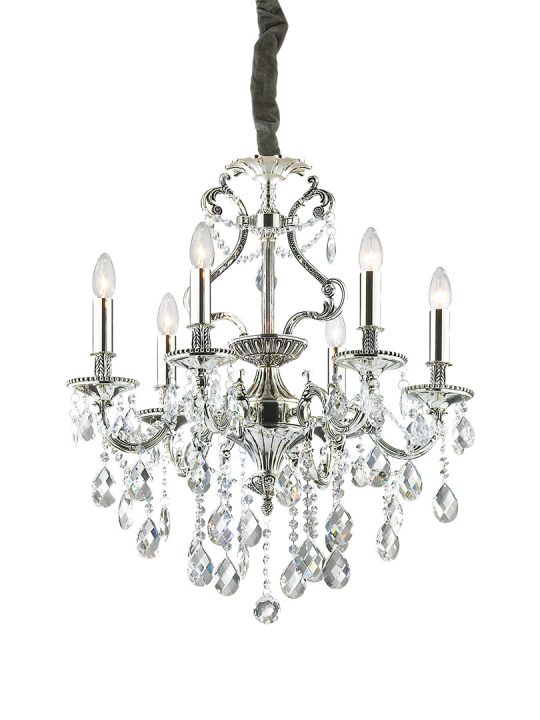 IDEAL LUX luster GIOCONDA SP6 ARGENTO - 44927