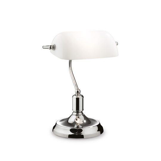 IDEAL LUX stona lampa LAWYER TL1 CROMO - 45047