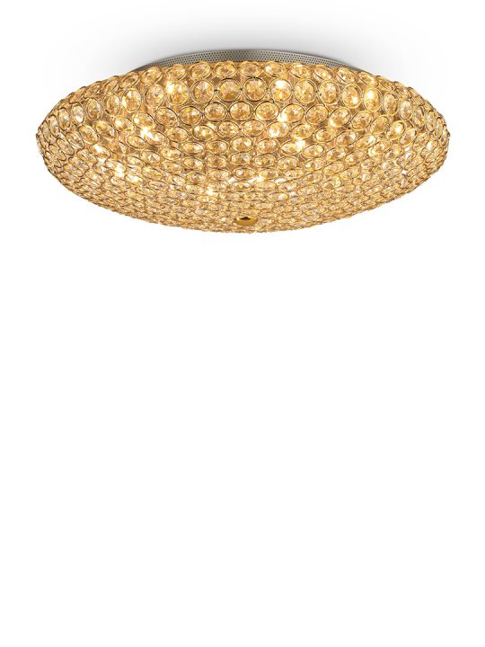 IDEAL LUX plafonjera KING PL9 ORO - 73262