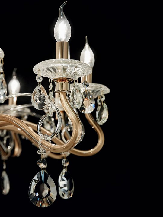 IDEAL LUX luster NEGRESCO SP8 ORO - 87764