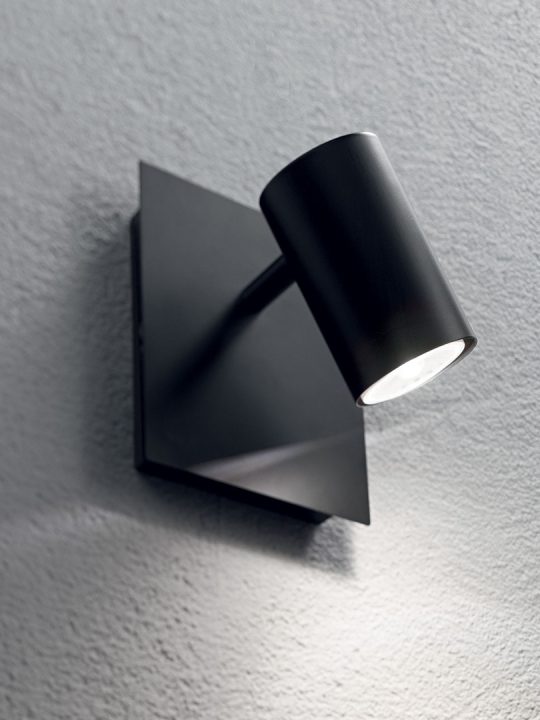 IDEAL LUX zidna lampa SPOT AP1 NERO - 115481