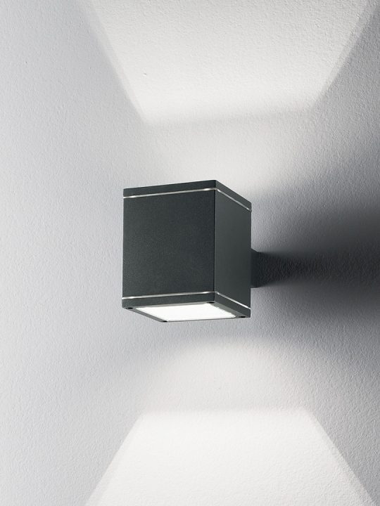 IDEAL LUX zidna lampa SNIF AP1 SQUARE ANTRACITE - 121963