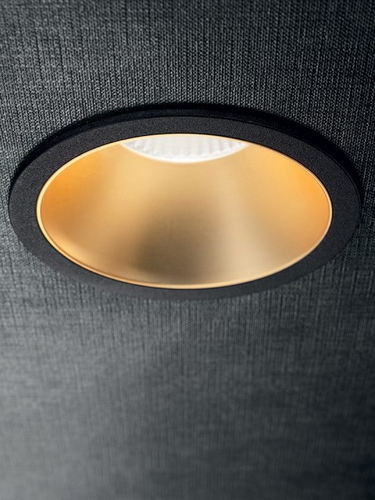 IDEAL LUX ugradna integrisana lampa GAME ROUND 11W 3000K BK GD - 192345