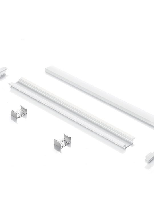 IDEAL LUX linijski sistem SLOT REC TRIM D25xD5 3000 mm WH - 204611