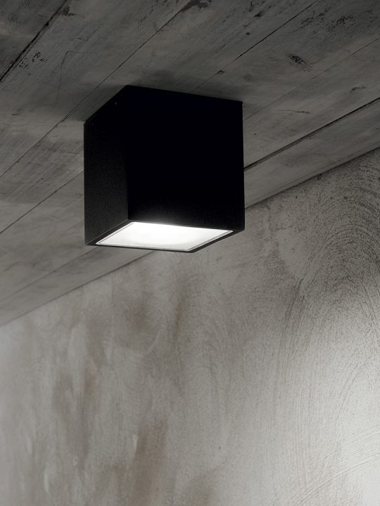 IDEAL LUX plafonjera TECHO PL1 SMALL NERO - 251578