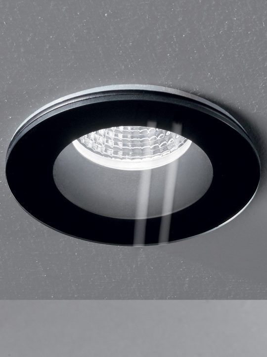 IDEAL LUX ugradna integrisana lampa ROOM-65 FI ROUND BK - 252032