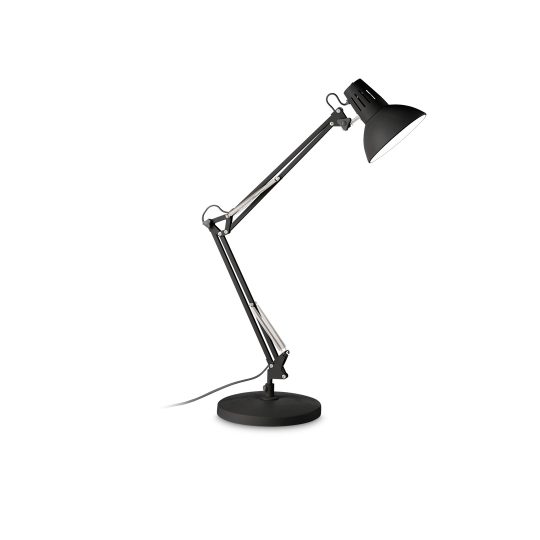 IDEAL LUX stona lampa WALLY TL1 TOTAL BLACK - 265278