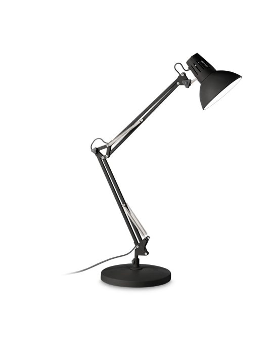 IDEAL LUX stona lampa WALLY TL1 TOTAL BLACK - 265278