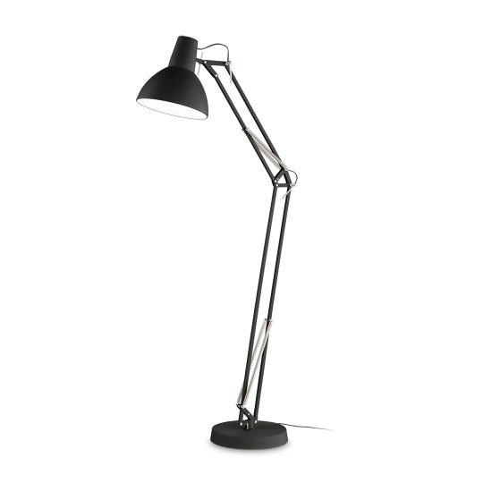 IDEAL LUX podna lampa WALLY PT1 TOTAL BLACK - 265292