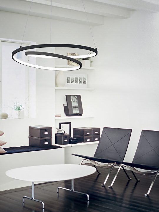 IDEAL LUX luster OZ SP D80 ON-OFF NERO - 269450
