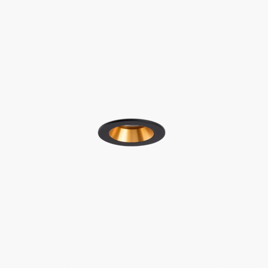 FARO UNO crno/zlatno ugradno dovnlight 8V 11° 2700K CRI90 DALI - 0331927124D