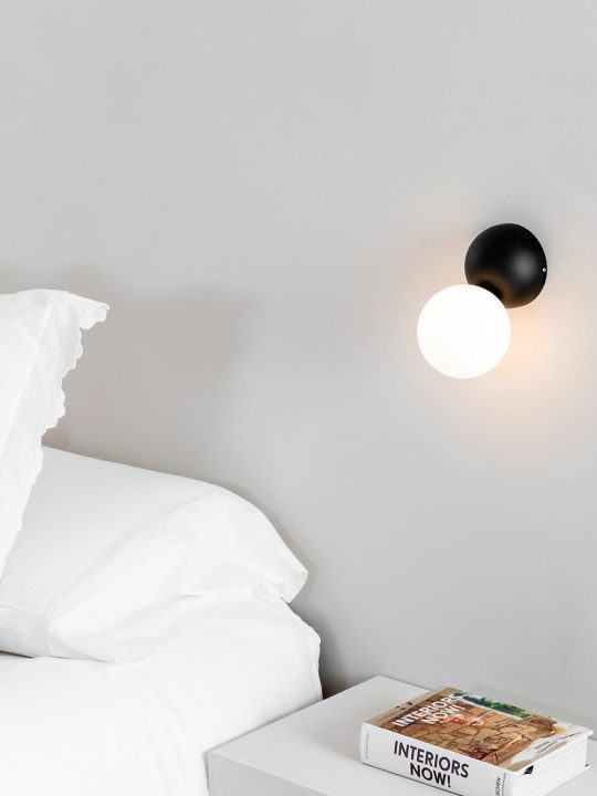 FARO JOY Crna zidna lampa - 64027