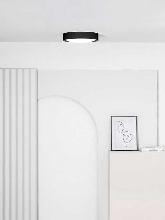 FARO VUK Crna plafonska lampa - 64188N