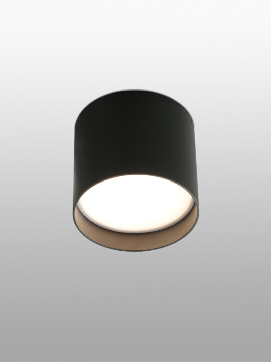 FARO NATSU Crna okrugla plafonska lampa - 64205