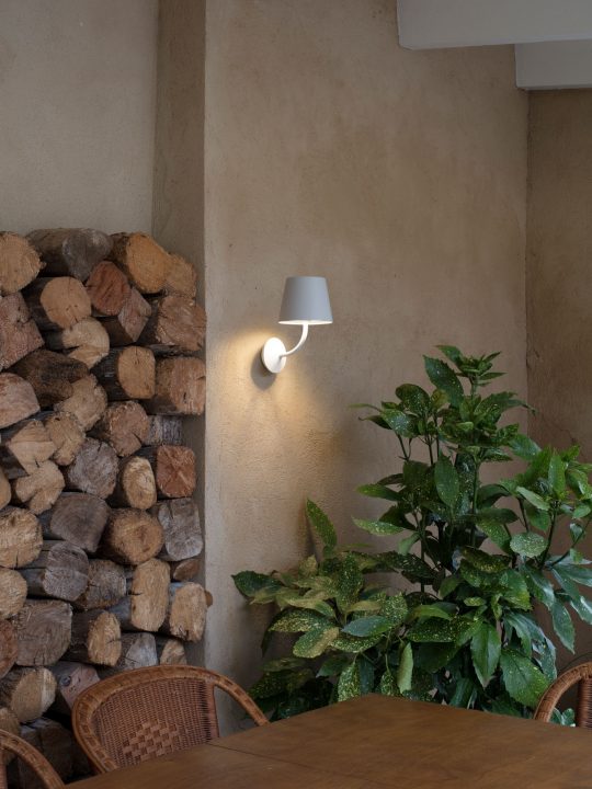 FARO TOC Bela zidna lampa - 70780