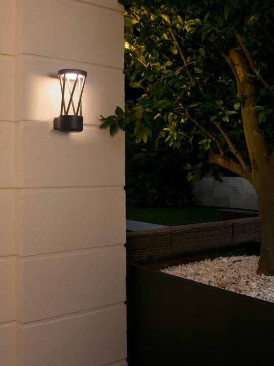 FARO TWIST Tamno siva zidna lampa - 71285